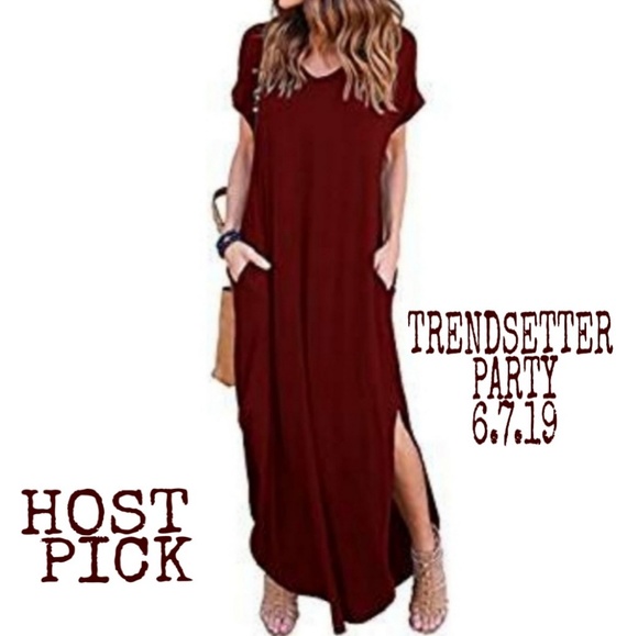 Dresses & Skirts - RESTOCK🌴S->XL WINE BOHO MAXI🌴